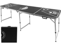 HI Foldbart Beer Pong-bord med justerbar højde sort